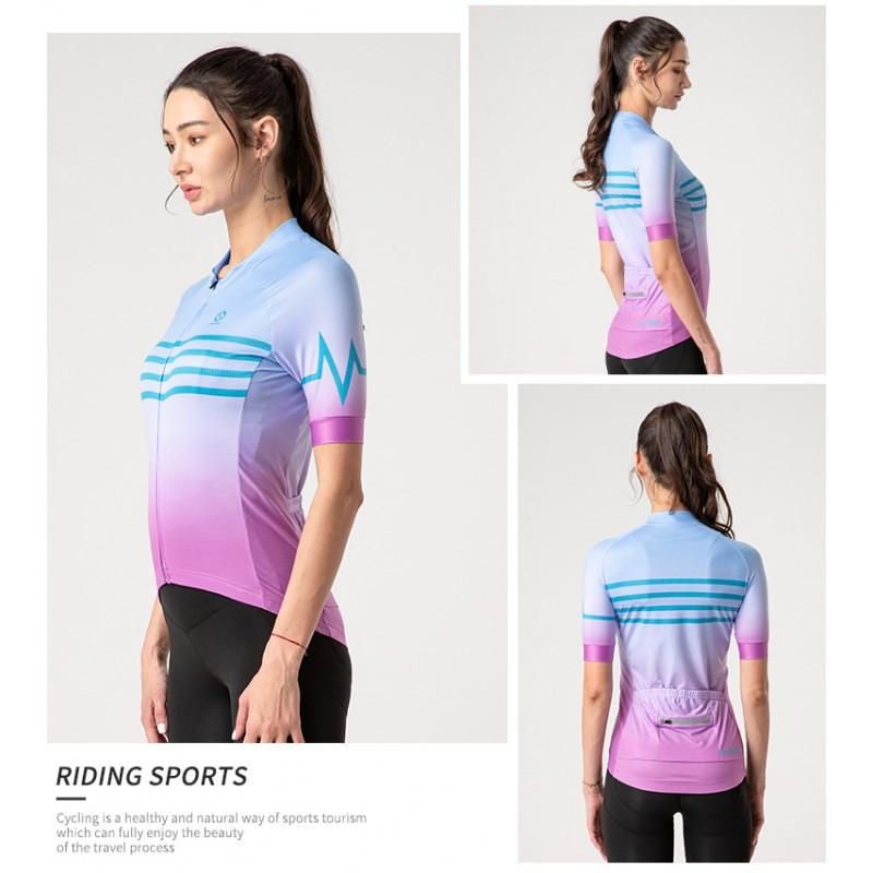 XINTOWN Womens Short Sleeve Cycling Jersey Lightweight Quick Dry Top Road Mountain Bike