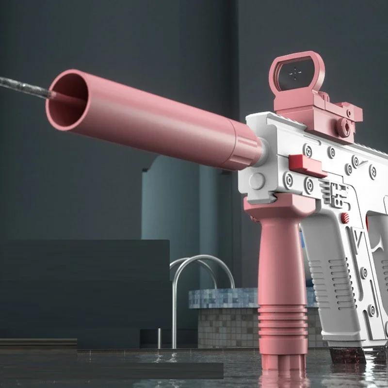 Электрический водяной пистолет для детей большой емкости с быстрой стрельбой летний брызгающий уличный стреляющий игрушечный подарок на день рождения для мальчиков игрушки для игр с водой