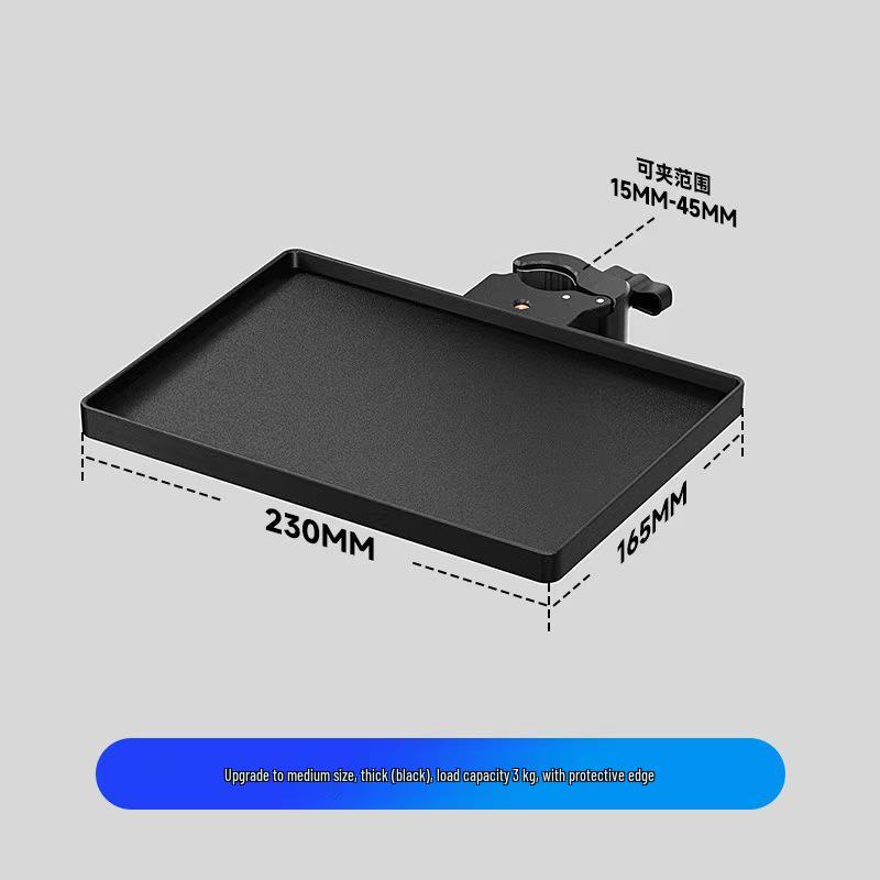 Universal Mobile Sound Card Floor Stand with Microphone Mount and Storage Tray