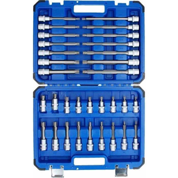 Coffret De Douilles Tournevis 1/2'' RIBE - Brilliant Tools - BT022032 - 32 Pièces - Chrome Vanadium