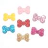 DIY 100Pcs Glitter Bows Patches Flatback Scrapbooking Ornamnet Patches Accessories DIY Crafts Supplies