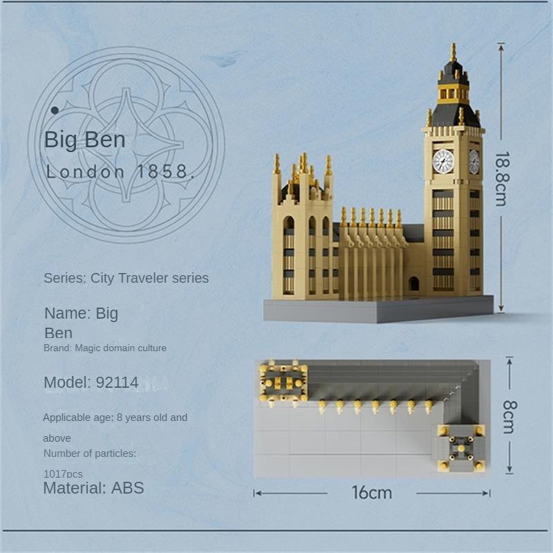 Mini Blocks World Architecture Adult Assembling Building Bricks Toys For Children Present Educational Gifts Big Ben Colosseum