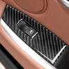 4PCS For BMW F07 5GT 2011-2017 Carbon Fiber Car Window Lifter Control Frame Window Switch Decor Armrest Panel Sticker Accessorie
