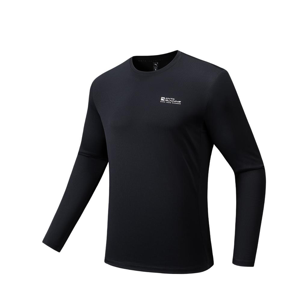 Anta Comfortable Quick-Dry Sports Casual Long Sleeve T-Shirt Men Tops 952545403-4