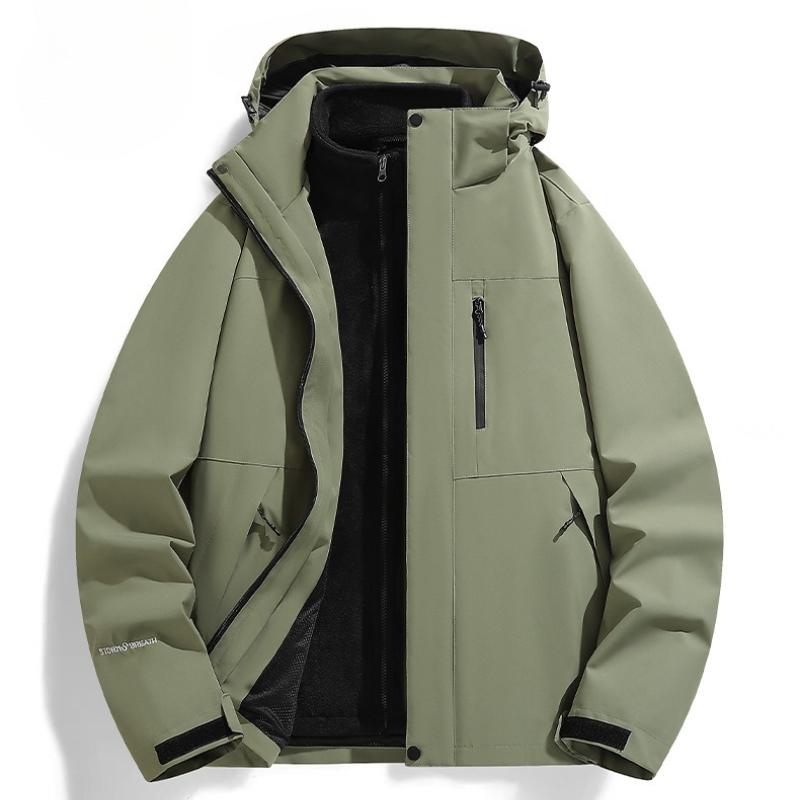 Женская куртка Куртка Куртка Куртка Зимой Для улицы Три в одном Съемный Костюм для альпинизма из двух частей Пара