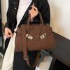 Minimalist Womens Large Capacity Shoulder Bag Made Of Pu Leather For Urban Style