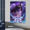 Рамка из цельного дерева, горячая аниме-игра Raiden Ei Genshin Impact, украшение на холсте, принты, плакат, настенные картины, декор для гостиной, спальни, художественная живопись