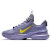Баскетбольные кроссовки мужские LeBron Ambassador 13 Lakers Темно-фиолетовый Дымчато-серый Скоростной желтый CQ9329-500