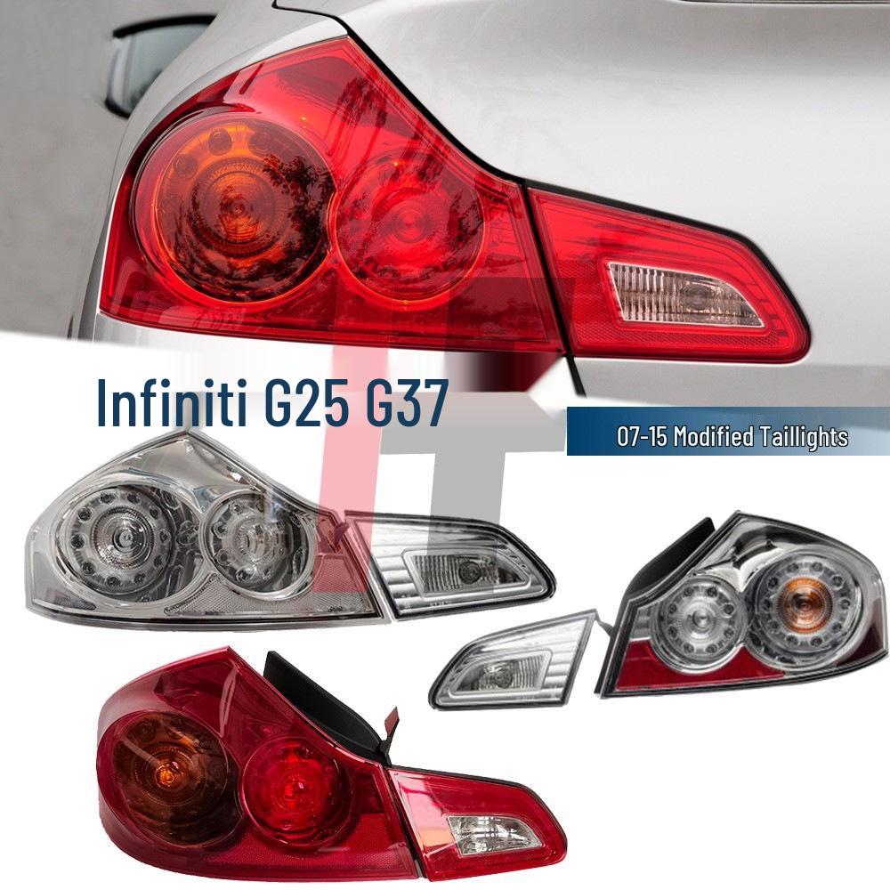2007-2015 Infiniti G25/G37 Модифицированные прозрачные задние фонари для задней части