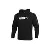 Puma Мужская черная толстовка с большим белым принтом-логотипом и карманом на рукаве 585248-01