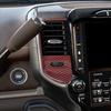 For Dodge Ram 1500 19-25 Red Carbon Console A/C Air Conditioner Vent Cover Trim