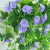 Fake Plant Flower Realistic Vivid Waterproof Hanging Artificial Silk Morning Glory Imitation Flower for Home