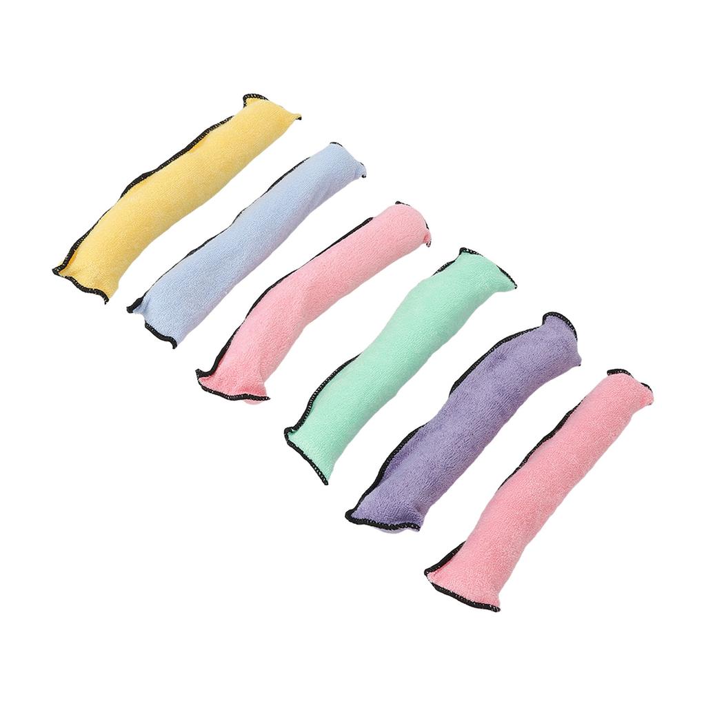 Heatless Curlers Safe Lightweight Portable Sponge Hair Rollers for Women Girls Children 6pcs