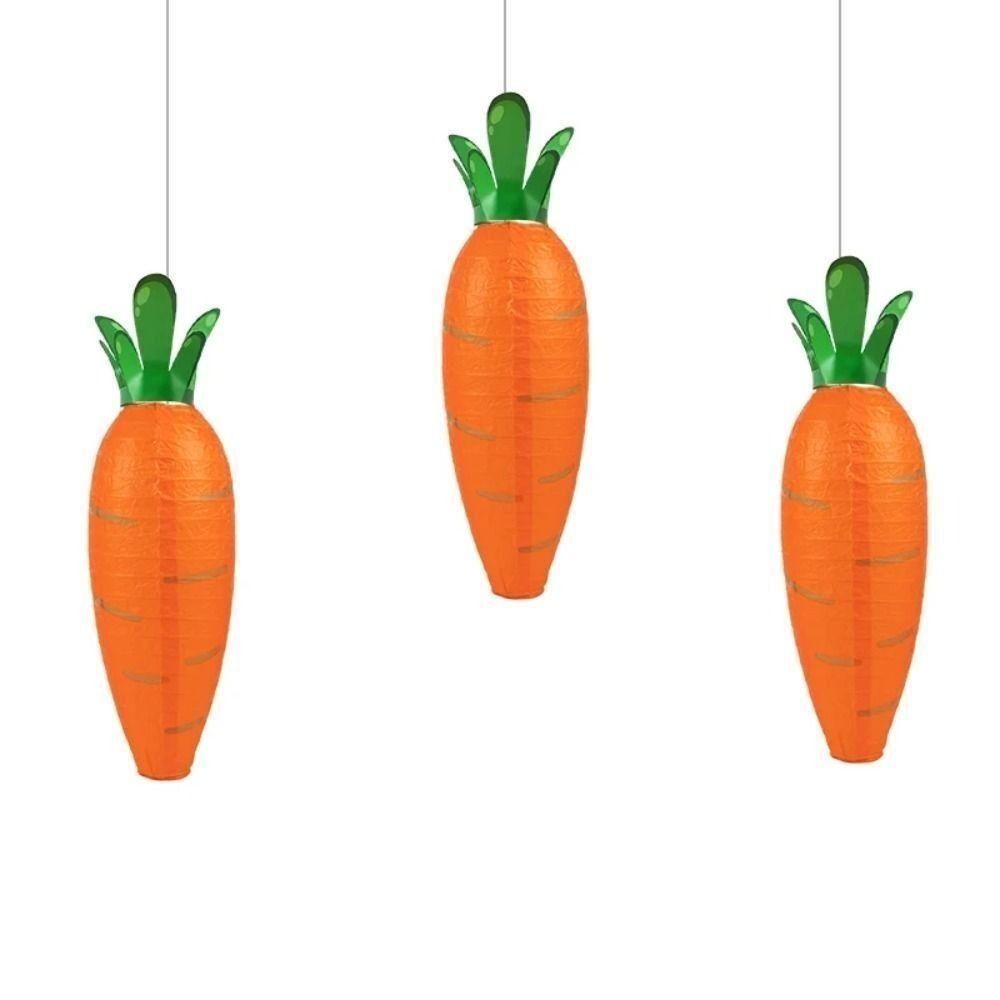 DIY Carrot Paper Lanterns Paper Hanging Lantern New Rabbit Paper Ball Easter Party