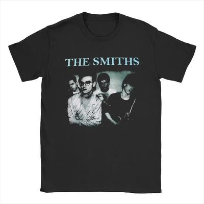 Футболки Smiths для мужчин, хлопковые футболки с принтом «юмор» и круглым вырезом, футболка с коротким рукавом, одежда больших размеров