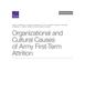 The Organizational and Cultural Causes of Army First-Term Attrition Book