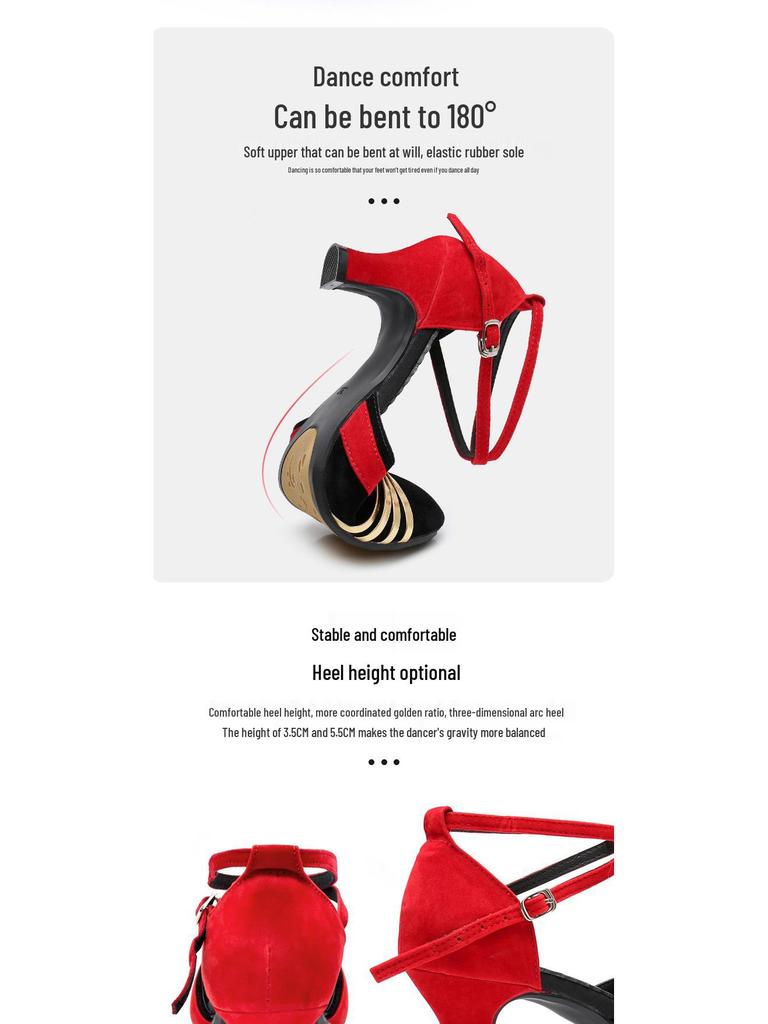 Women's Soft Sole Dance Shoes - Square, Latin, Ballroom Styles