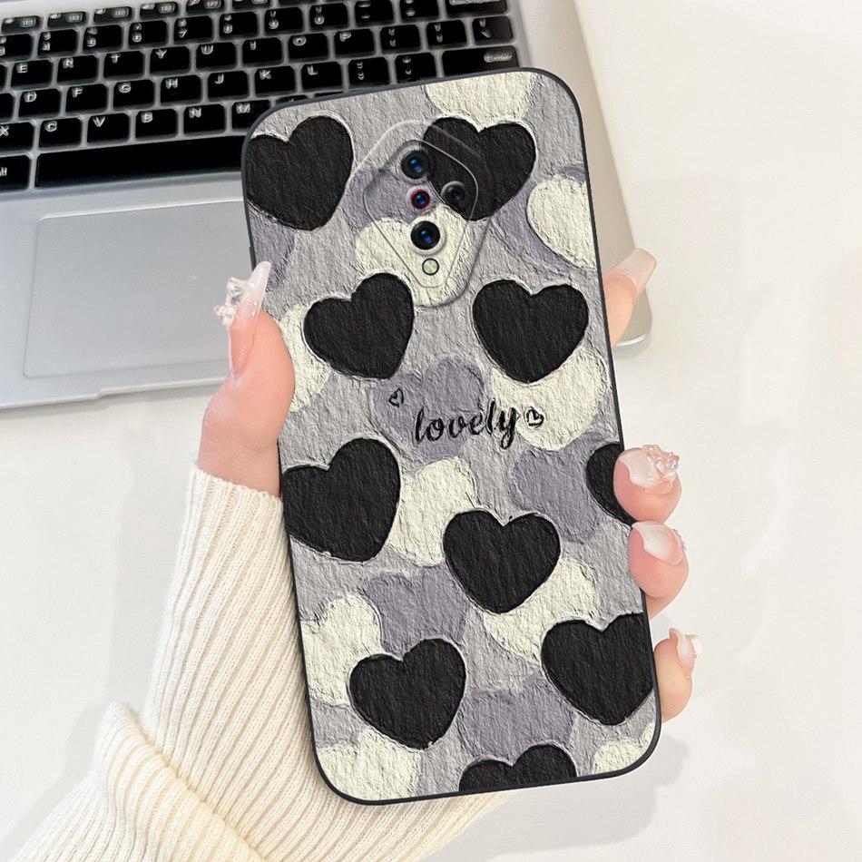 For Vivo S1 Pro (1920) / S1 (1907) Beautiful Bow Rose Painting Phone Case For Vivo S1 S1Pro Soft Silicone Shockproof Cases