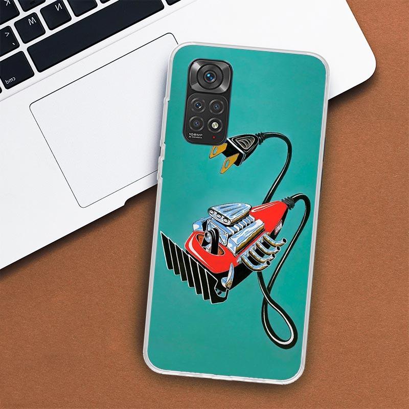 Чехол для телефона с ножницами и щеткой для парикмахера для Xiaomi Redmi Note 13 12 12S 11 11S 10 10S 9 9S 11T 11E Pro Plus 8 8T 7 + чехол