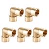 Brass Pipe Connectors Leakage Proof Threaded Fittings 90 Degree Threaded Elbows Multiple Type for Water Hose System