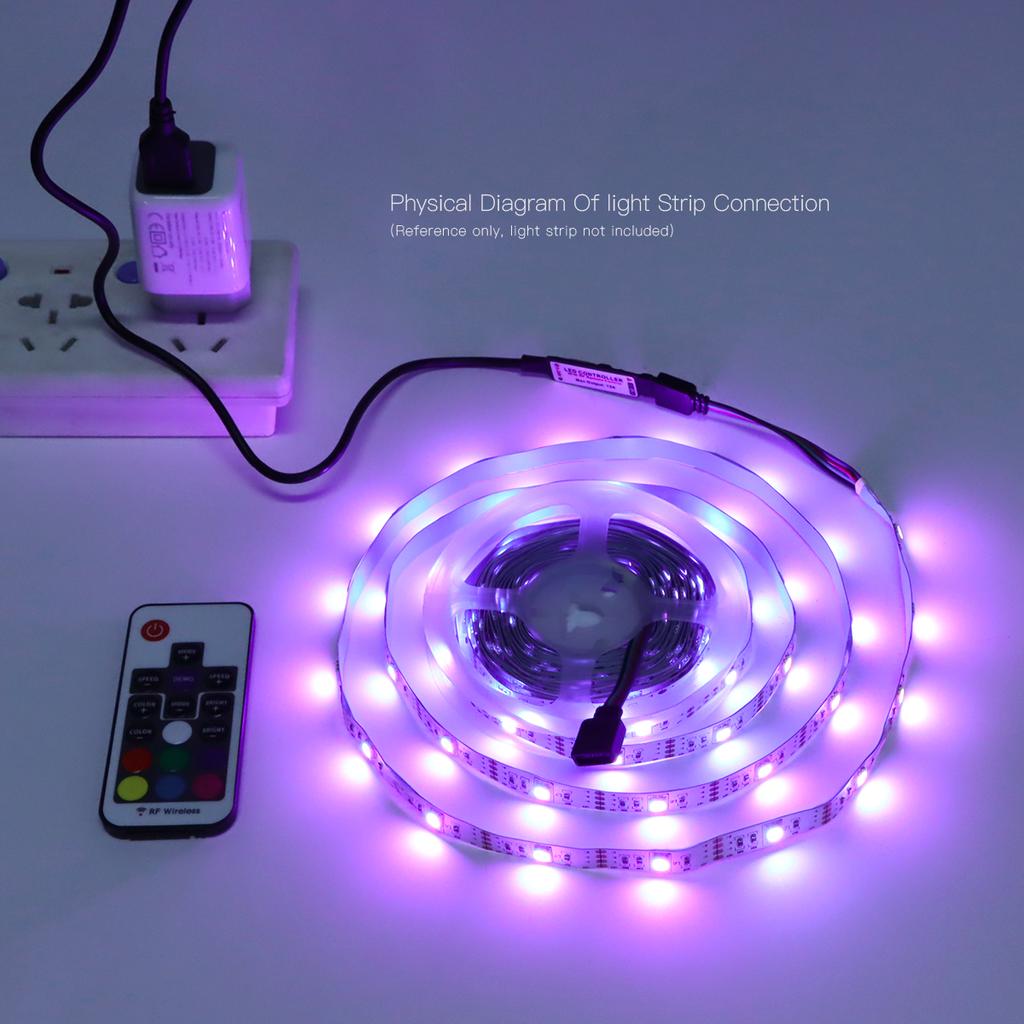 USB 5V LED RGB контроллер 11 кнопок беспроводной РЧ пульт для 5050 2835 RGB неоновых светодиодных лент