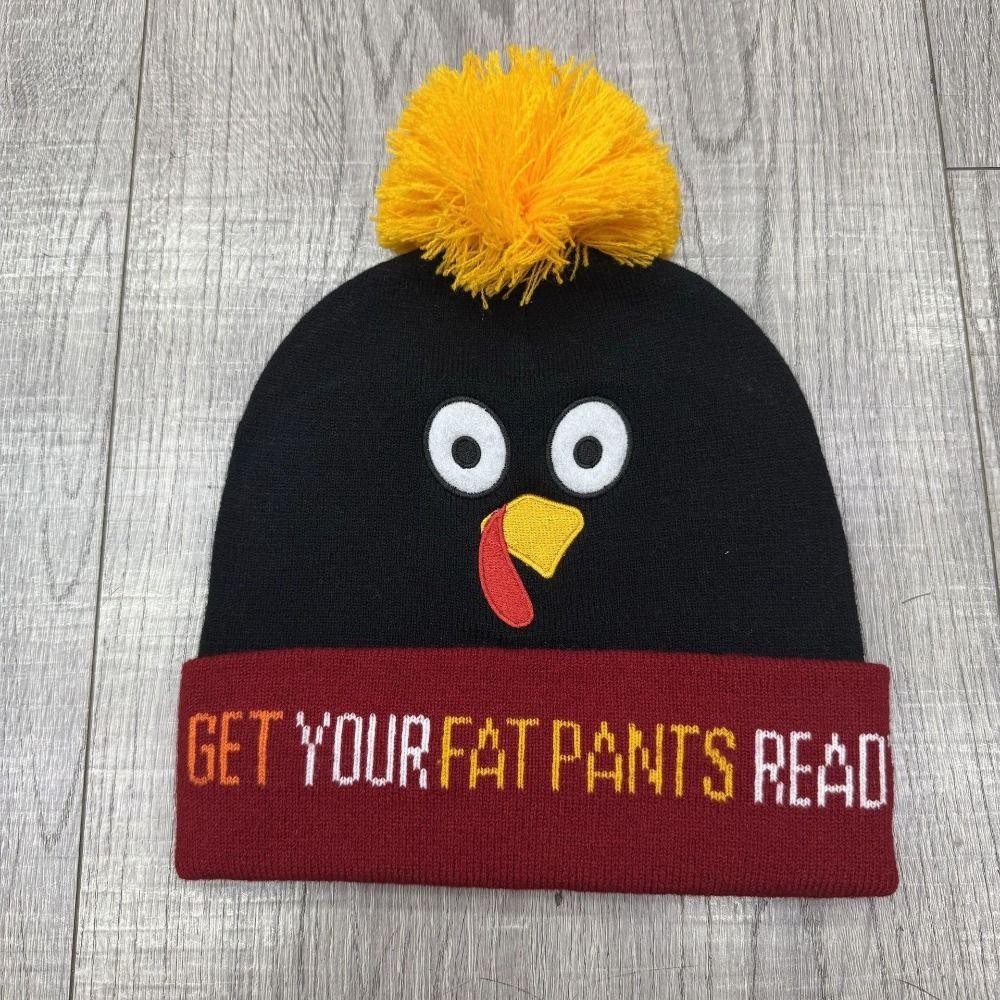 Acrylic Knitted Beanie Hat Warm Funny Turkey Hat Cute Thanksgiving Hat Autumn Winter Season