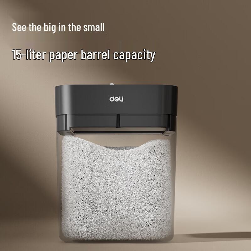 Deli GA158 Desktop Paper Shredder CN plug (adapter included)