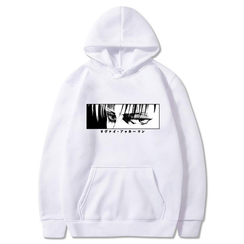 Japanese mangaLevi Ackerman men's autumn and winter hoodie Harajuku women's hip-hop pullovercasual loose comfortable warm hoodie