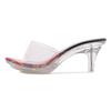 Peep Toe Sandals for Women Summer Shoes Fashion Ladies High Heels Sandals Elegant Heeled Shoes 6cm Big Size 41 A42120