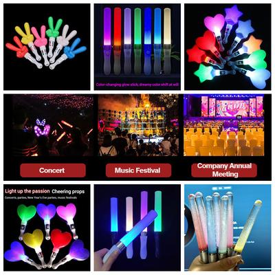 1 шт. RGB LED Товары для вечеринок Светящиеся оптом Цветные светящиеся палочки Поролоновая палка Светящаяся Демонстрационные палки для охотников Палка для поддержки Концертные party-реквизит