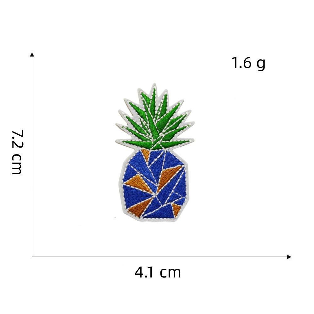 Персонализированная тканевая наклейка серии «Синий», граффити-декор, мультяшная, для гитары, чемодана, компьютера, вышивка, термоклейкая наклейка