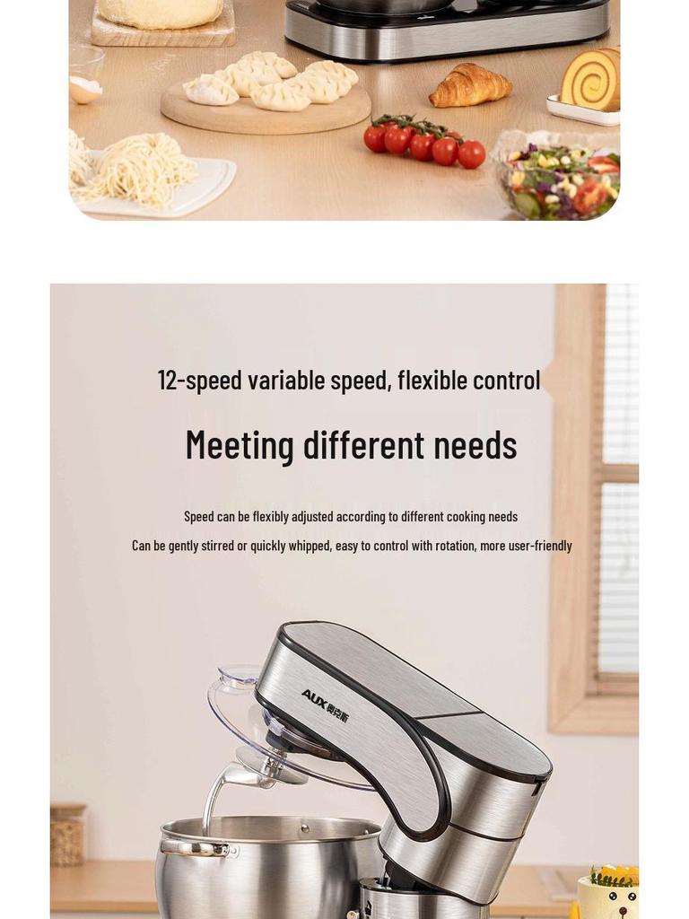 10L Multifunctional Chef Machine: Dough Mixer, Stand Mixer & Egg Beater for Home & Commercial Use