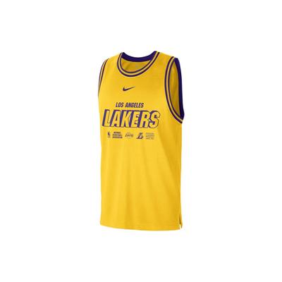 Баскетбольная майка Dri-Fit Printed NBA Los Angeles Lakers Мужские топы Желтый DR2273-728