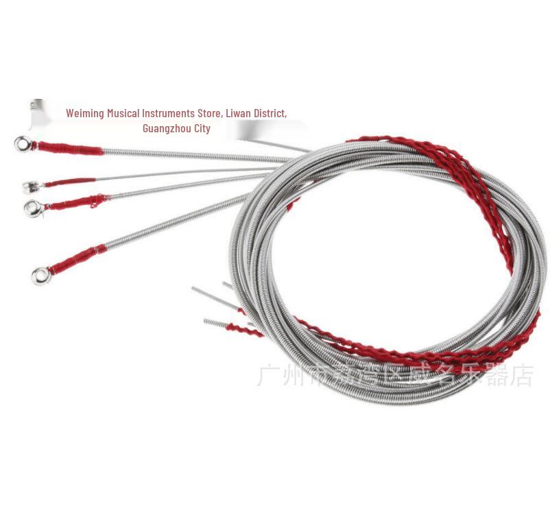 Электробас 5-струнный Стальные струны с шелковой обмоткой Красная линия