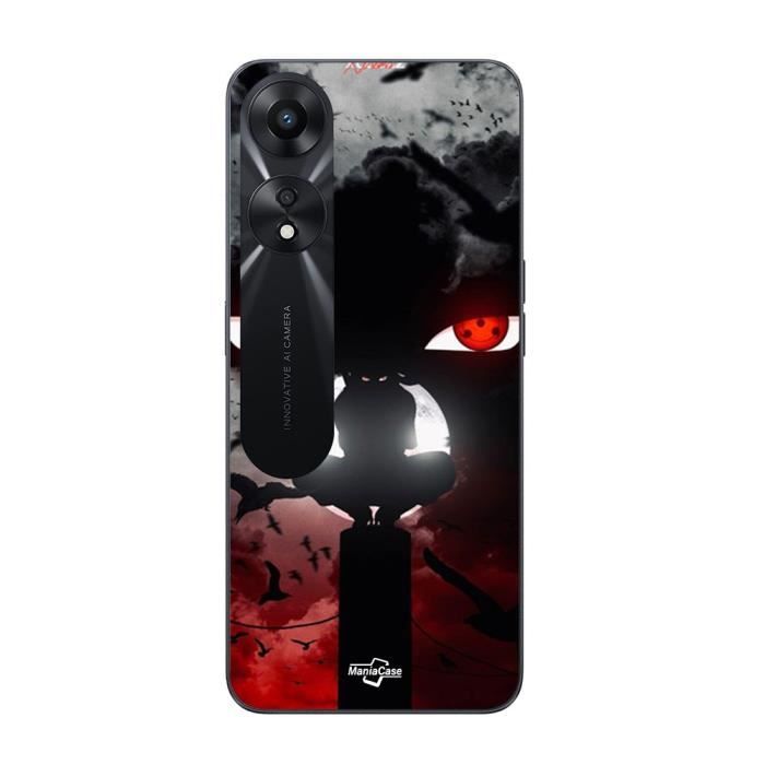 Coque - Maniacase - Oppo A78 5G - Itachi Uchiwa - Souple - Noir