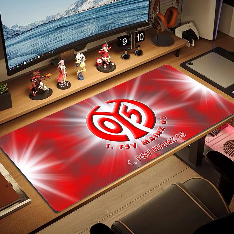FSV Mainz 05 Mouse Pad Large Gaming Table Cushion Non-slip Laptop Tablet Big Mousepad XXL Mat Mini PC Playmat With Lock edge_xia