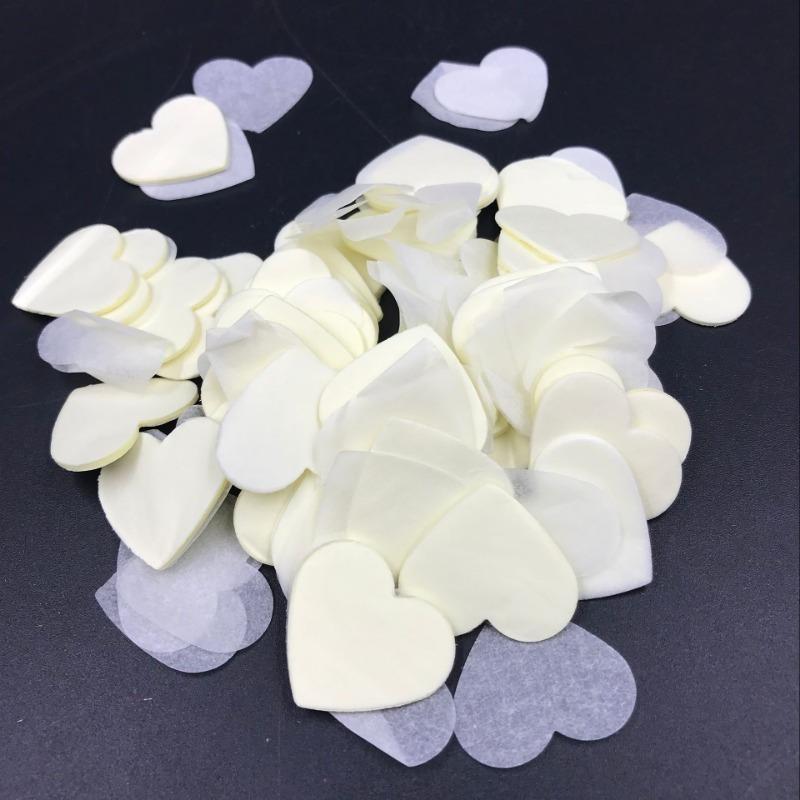 2 Pack of Colorful Love Peach Heart Confetti Valentine's Day Wedding Party Hand Throwing Petals Wave Ball Balloon Filling Paper Fragments 15g Per Pack