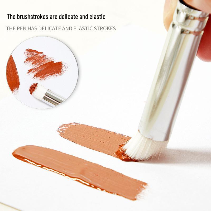 Мягкая кисть для детализации из шерсти животных для акварели, акрила, масляной живописи, керамики и гипса.