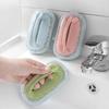 NEW Household Bathroom Tools Handle Sponge Brush To Clean Bathtub Tile Cleaner Blue Soft Magic Sponge Eraser Kitchen Supplies