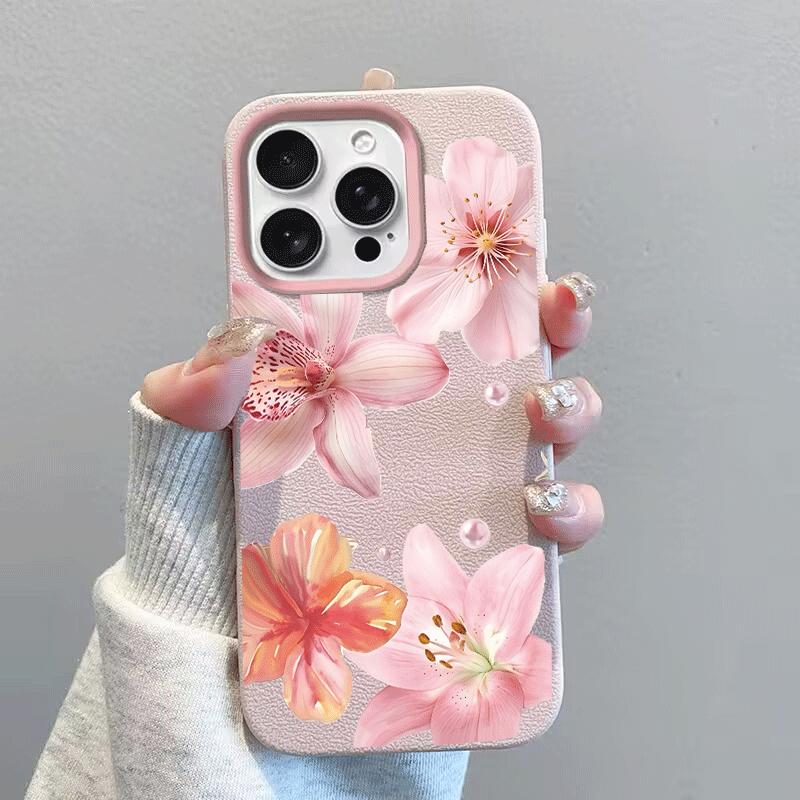 Фиолетовый Цветочный ЧехолДля Realme C53 C51 C55 C35 C63 C61 C20 C21Y C25Y C75 5 5i 8 V13 NARZO 50 50A NOTE 60 P3X 15 12 PRO Plus Чехол