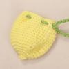 Orange Coin Purse Crochet Drawstring Bag Cute Drawstring Strawberry Shaped Crochet Purse Crochet Lemon Bag Coin Chargers