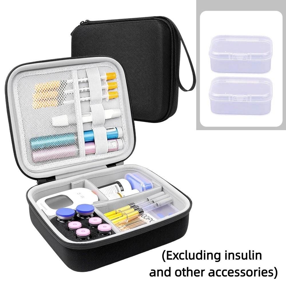 Wear-resistant Insulin Vial Carrying Box Waterproof Insulin Tools Organizer for Home