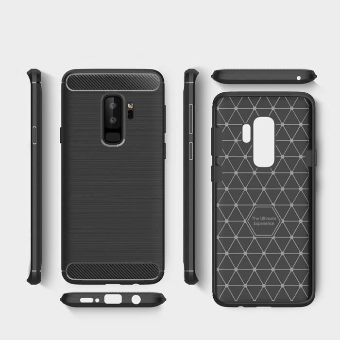 Чехол - Немецкая Технология - Elite Carbon - Samsung Galaxy S9 Plus - Черный - ТПУ - Гибкий