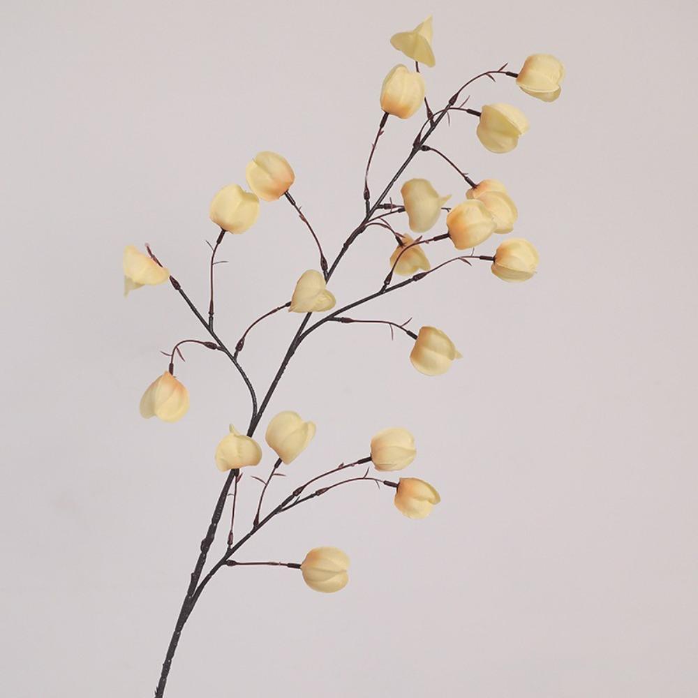Long Branches Artificial Lantern Fruits Plastic Realistic Lantern Flower Branch Handmade Fake Flower Bouquets Photo Props