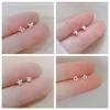 New Heart Stud Earrings for Women Hypoallergenic Daily Wear Minimalist Cute Star Silver Color Ear Girls Pierc Jewelry Gifts