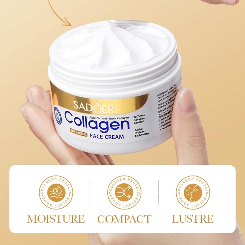 SADOER Collagen Firming Face Cream sknicare Увлажняющие увлажняющие кремы для лица Faical Cream Beauty Face Средства по уходу за кожей