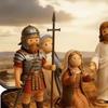 1/2Pcs Jesus Crucifixion Scene Set in Tin Box Handcrafted Pocket Size Miniature Jesus Resurrection Tin Resin Ornament Religious Decoration