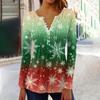 Рубашки с длинным рукавом для женщин, осенняя мода, нарядные повседневные блузки, модные плиссированные туники, топы для леггинсов, Рождество
