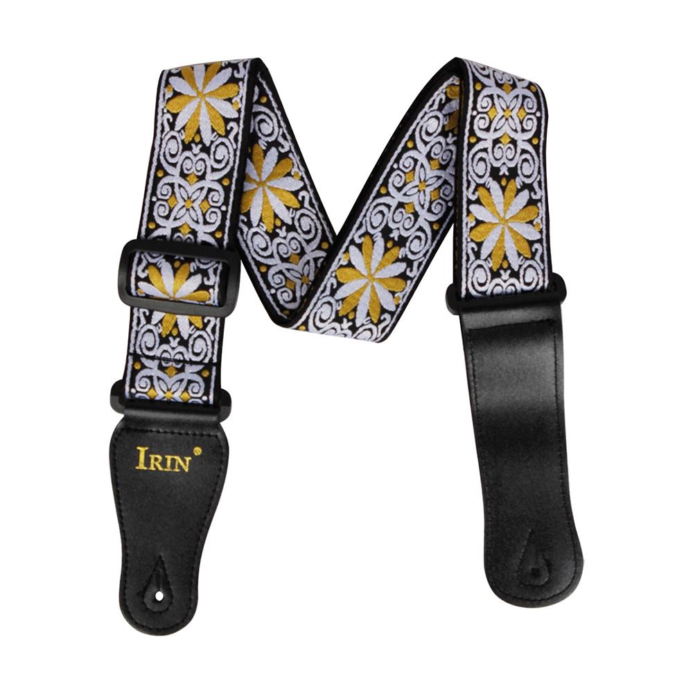 2pcs IRIN Adjustable Embroidery Guitar Straps For Guitars Accessories New