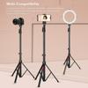 KINGJOY MC1192 Mini Tripod Stand Desktop Tripod Stand 8kg 17.6lbs Load Capacity 5 Levels Height Adjustable with 1 4in